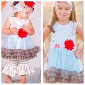 3T Giggle Moon Wedding Bells Tutu Dress- Hard to Find!
